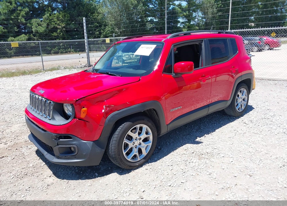 2016 JEEP RENEGADE LATITUDE VIN: ZACCJABT3GPC51395