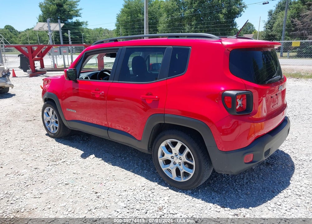 2016 JEEP RENEGADE LATITUDE VIN: ZACCJABT3GPC51395