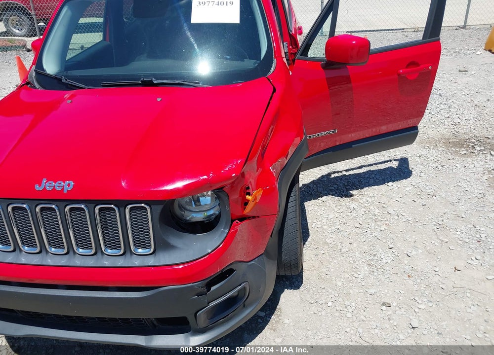 2016 JEEP RENEGADE LATITUDE VIN: ZACCJABT3GPC51395