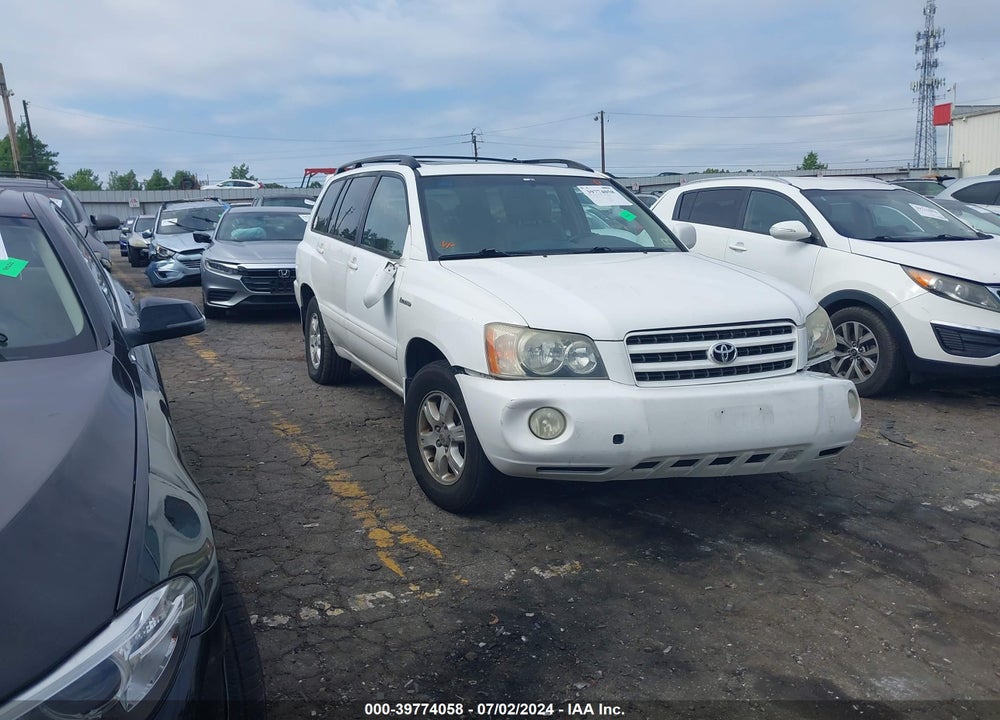 2001 TOYOTA HIGHLANDER V6 VIN: JTEGF21A110010548