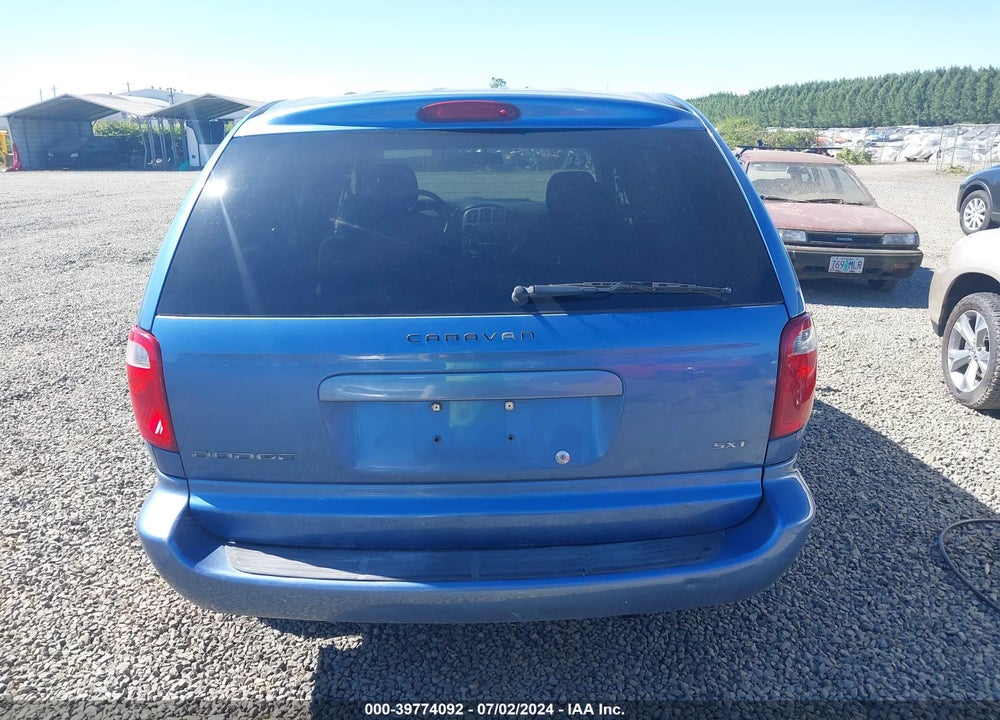 2007 DODGE CARAVAN SXT VIN: 1D4GP45R77B183309