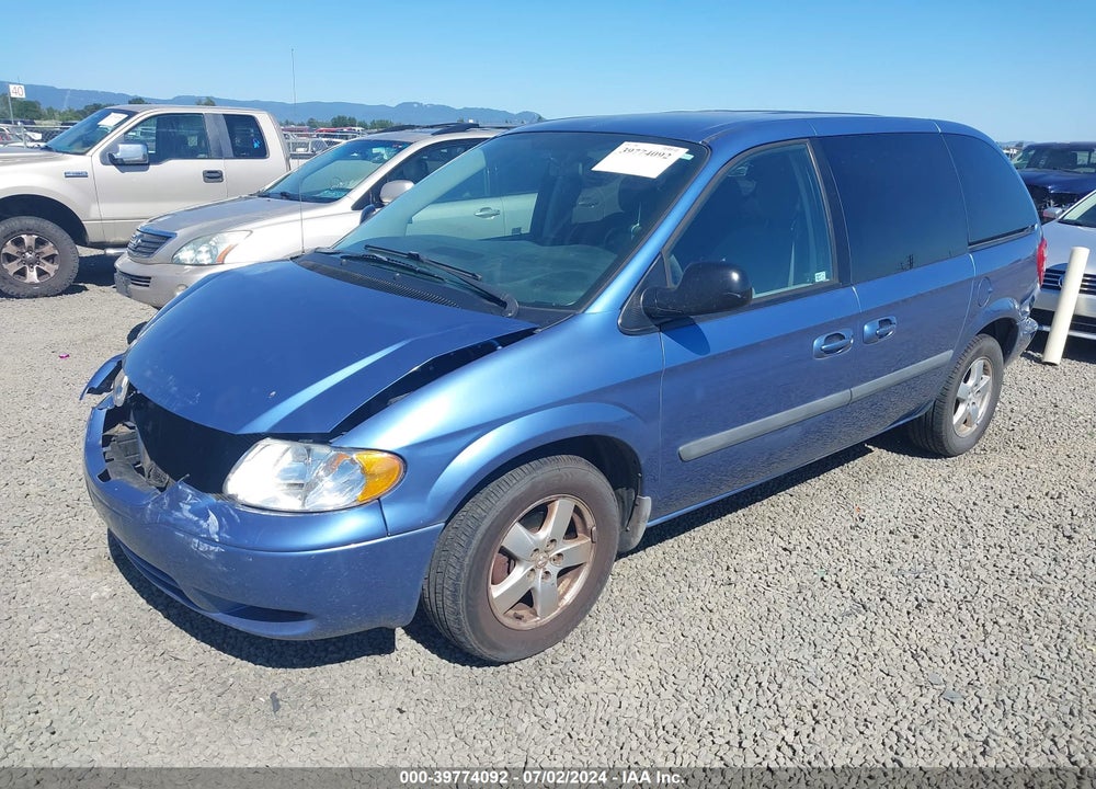2007 DODGE CARAVAN SXT VIN: 1D4GP45R77B183309