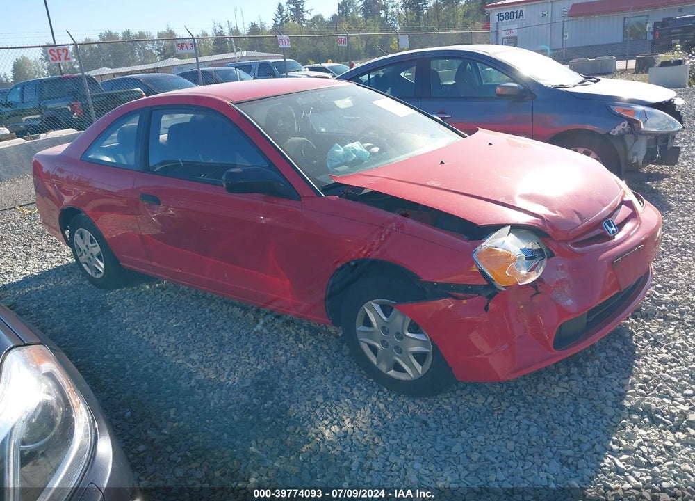 2003 HONDA CIVIC DX VIN: 1HGEM22283L056406