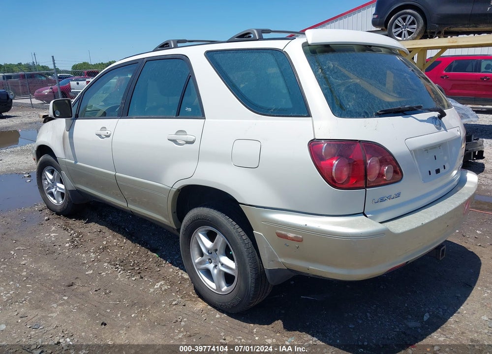 1999 LEXUS RX 300 VIN: JT6GF10U7X0013187