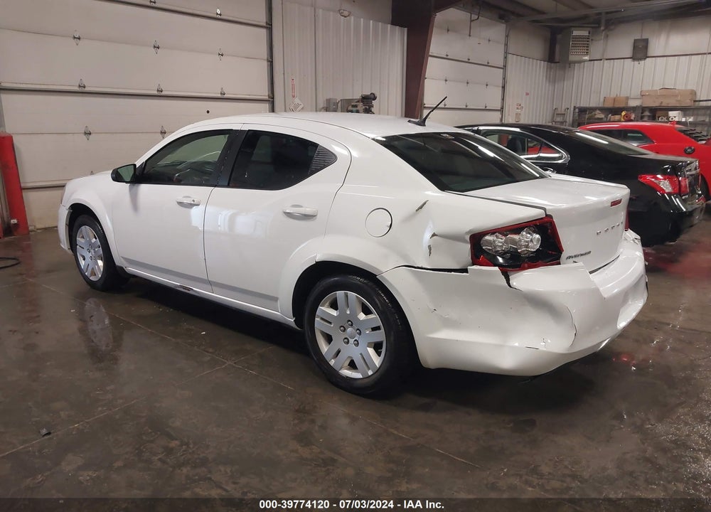 2014 DODGE AVENGER SE VIN: 1C3CDZAB3EN196505