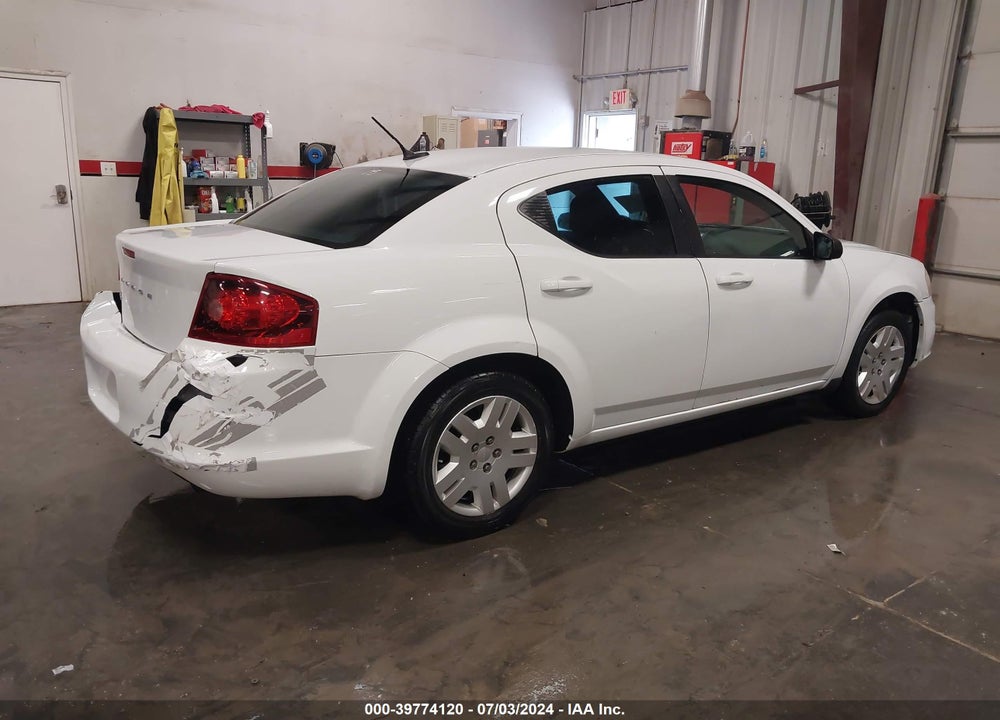 2014 DODGE AVENGER SE VIN: 1C3CDZAB3EN196505