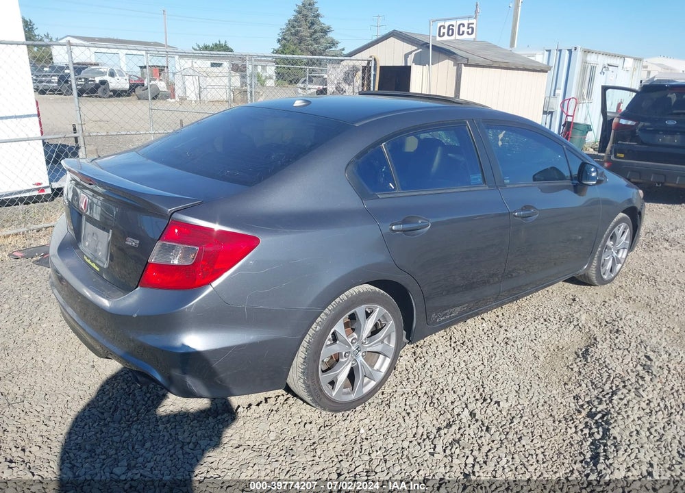 2012 HONDA CIVIC SI VIN: 2HGFB6E54CH703095