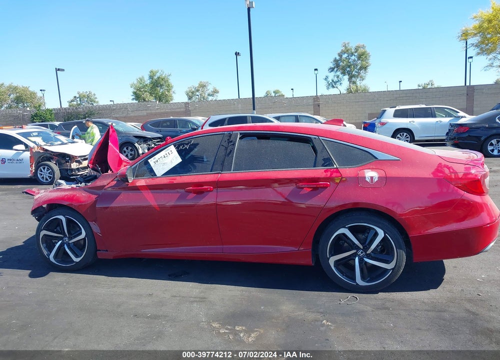 2018 HONDA ACCORD SPORT VIN: 1HGCV1E3XJA098541