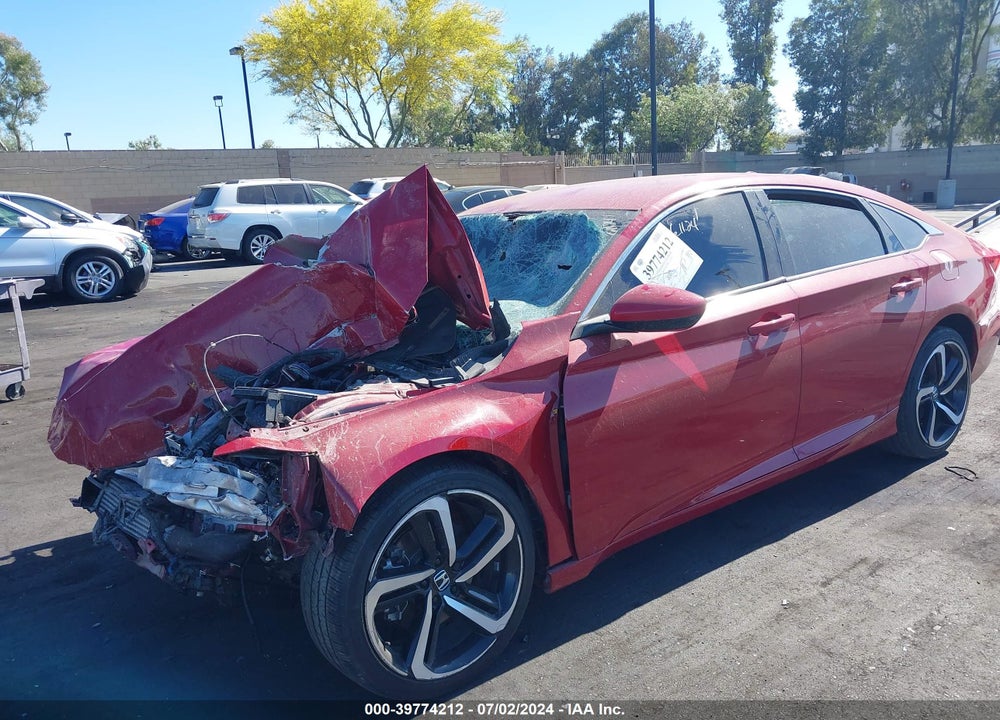 2018 HONDA ACCORD SPORT VIN: 1HGCV1E3XJA098541
