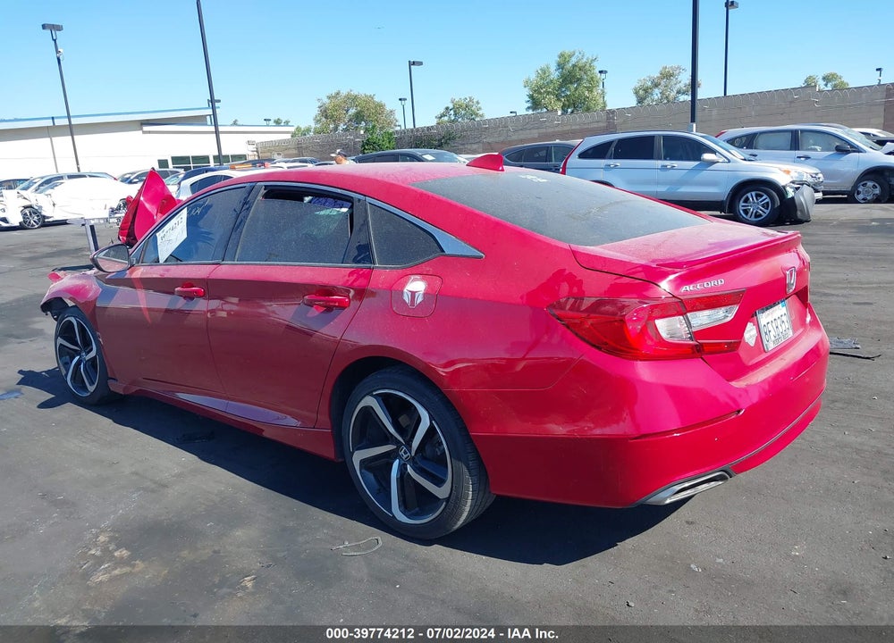 2018 HONDA ACCORD SPORT VIN: 1HGCV1E3XJA098541