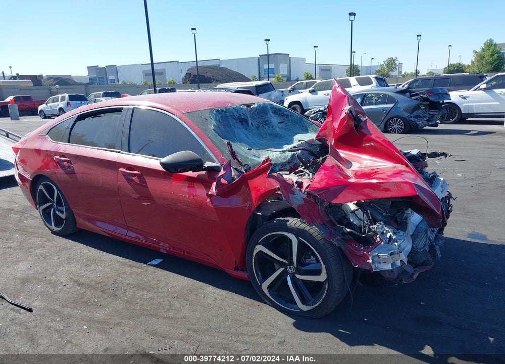 2018 HONDA ACCORD SPORT VIN: 1HGCV1E3XJA098541