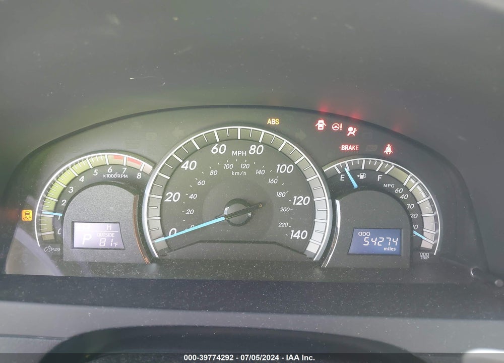 2012 TOYOTA CAMRY SE LIMITED EDITION VIN: 4T1BF1FKXCU620210