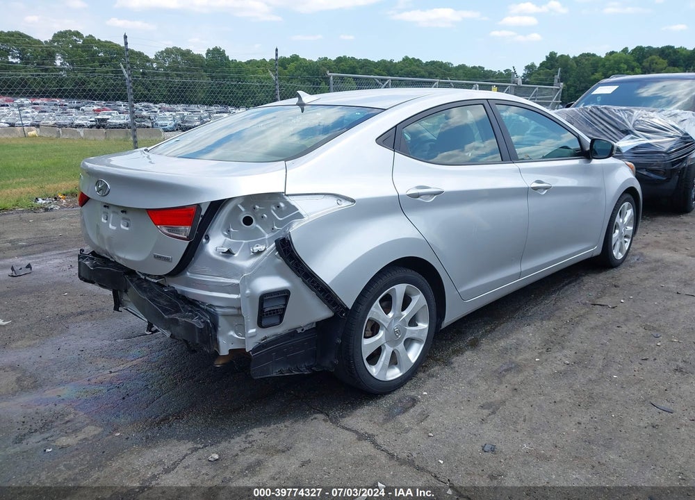 2012 HYUNDAI ELANTRA LIMITED (ULSAN PLANT) VIN: KMHDH4AE3CU180059