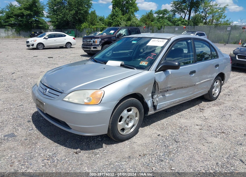 2001 HONDA CIVIC LX VIN: 2HGES165X1H529754