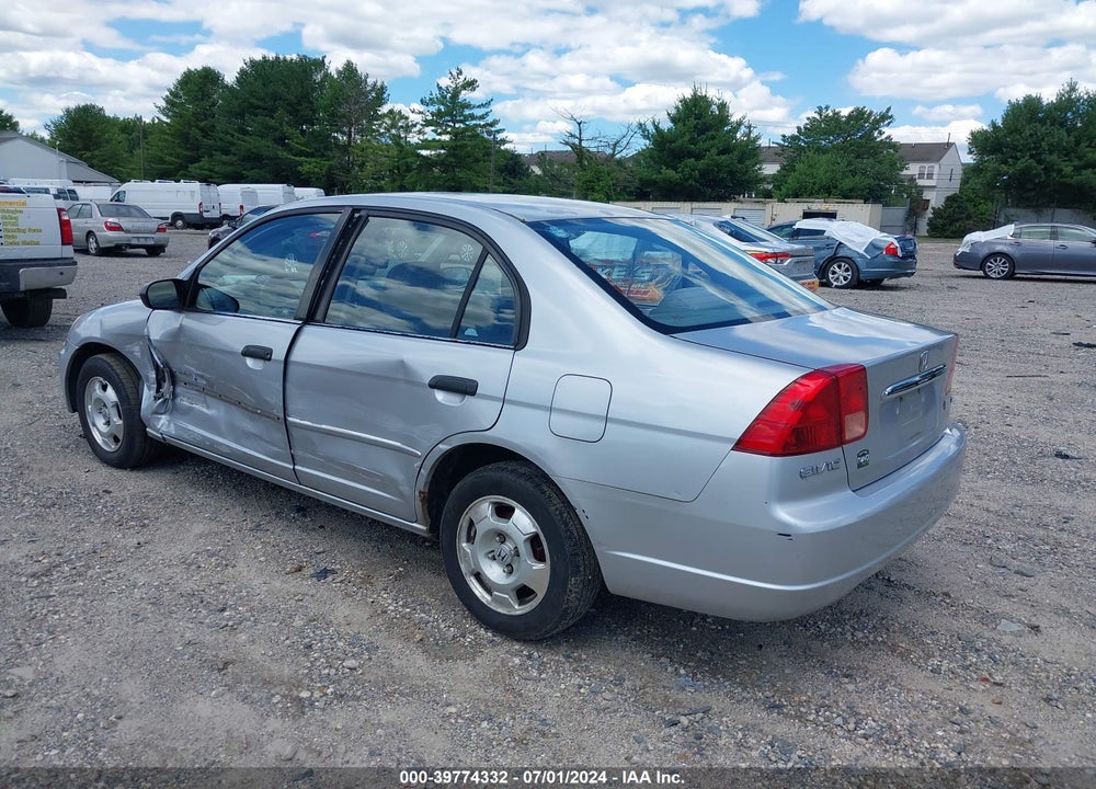 2001 HONDA CIVIC LX VIN: 2HGES165X1H529754