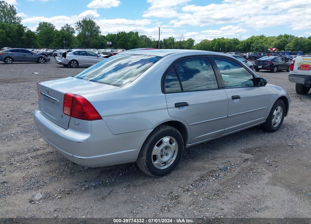 2001 HONDA CIVIC LX VIN: 2HGES165X1H529754