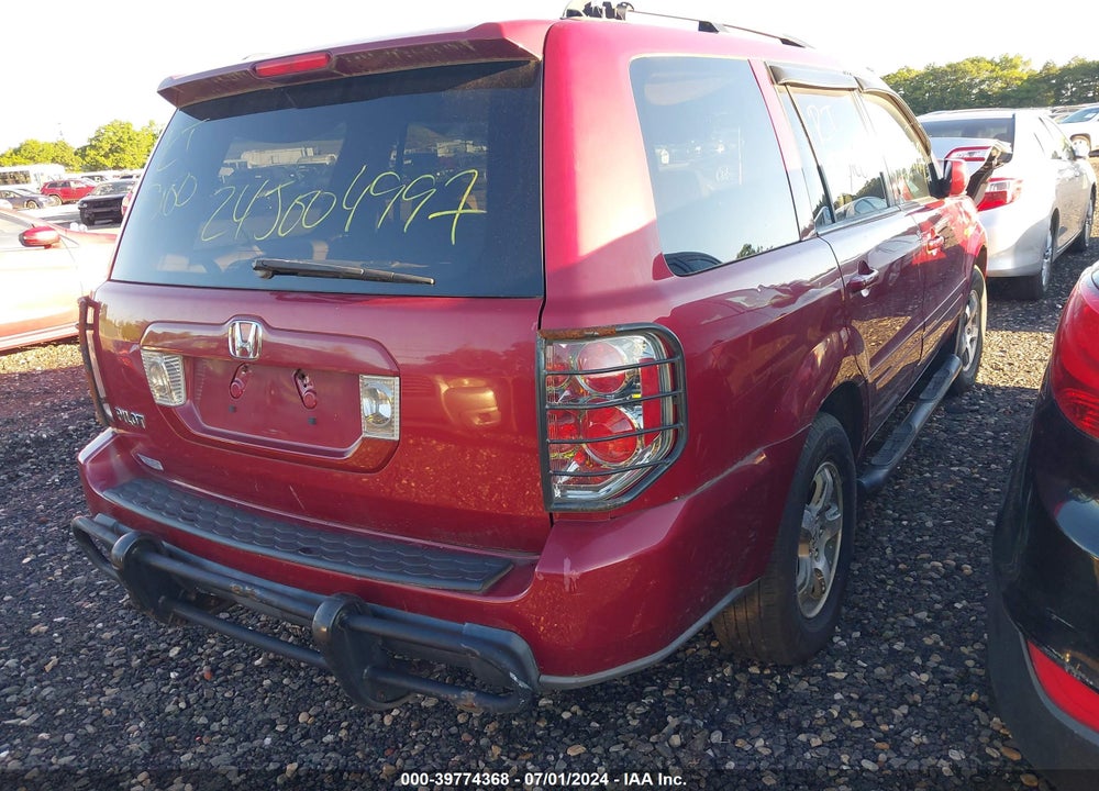 2006 HONDA PILOT VIN: 5FNYF28446B006690