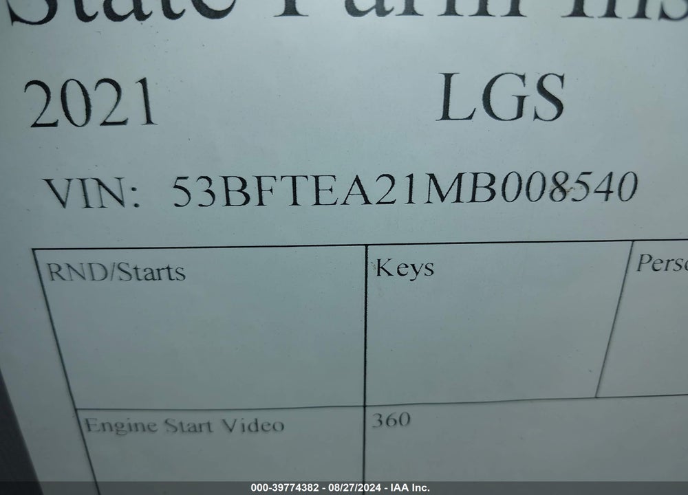 2021 LGS FORMULA 7X14 VIN: 53BFTEA21MB008540