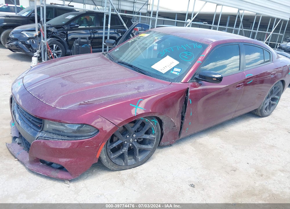 2020 DODGE CHARGER SXT RWD VIN: 2C3CDXBG7LH208188