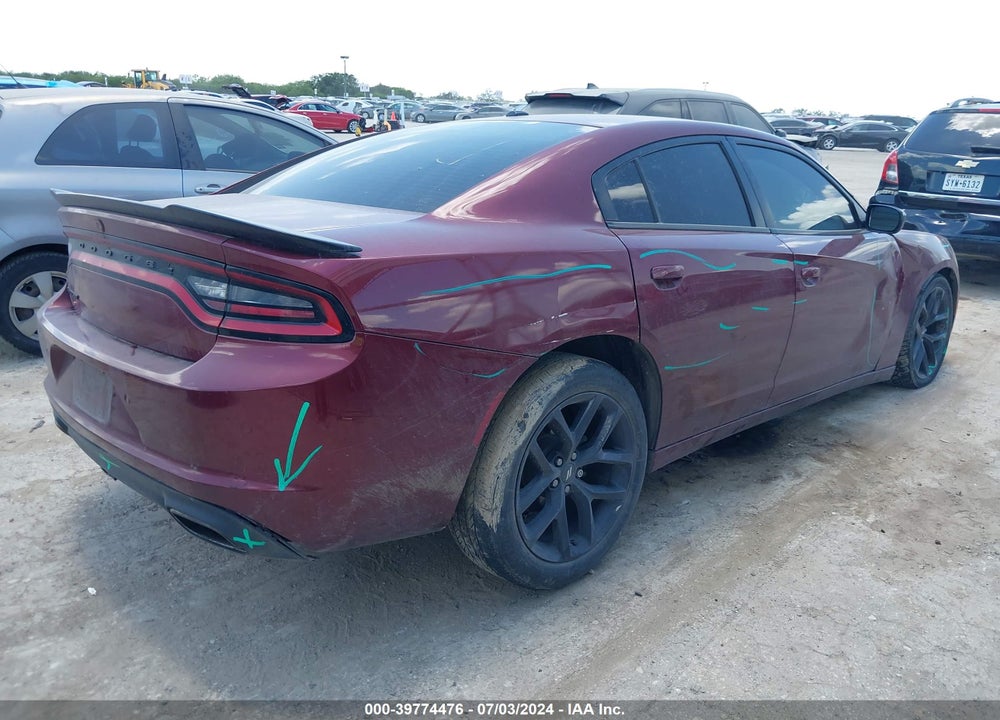 2020 DODGE CHARGER SXT RWD VIN: 2C3CDXBG7LH208188