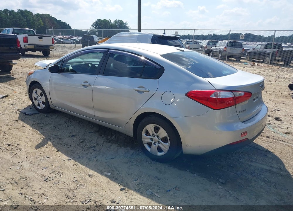 2015 KIA FORTE LX VIN: KNAFK4A61F5376181