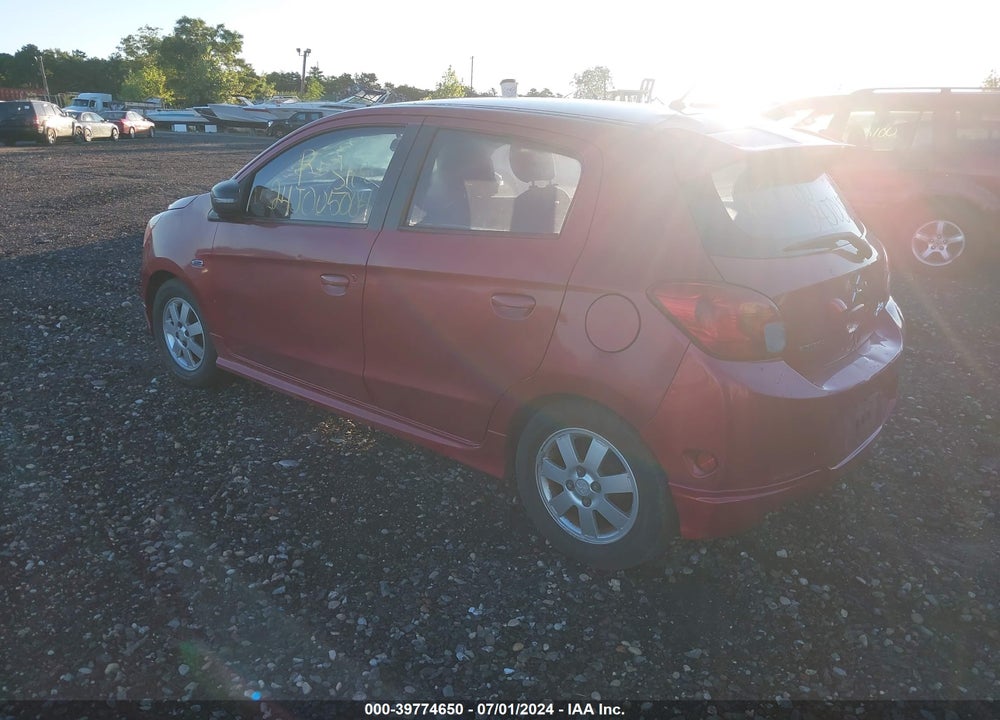 2015 MITSUBISHI MIRAGE ES/RF VIN: ML32A4HJ6FH036900
