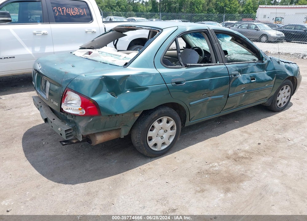 2000 NISSAN SENTRA GXE/XE VIN: 3N1CB51D4YL354272