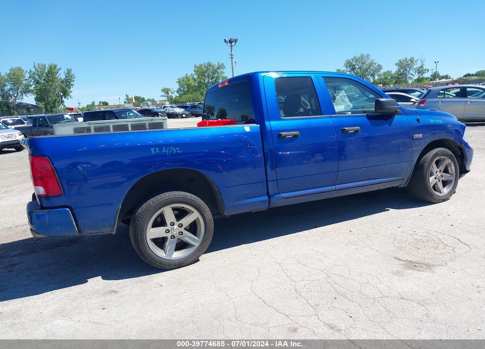 2017 RAM 1500 EXPRESS QUAD CAB 4X4 6'4 BOX VIN: 1C6RR7FT6HS510352
