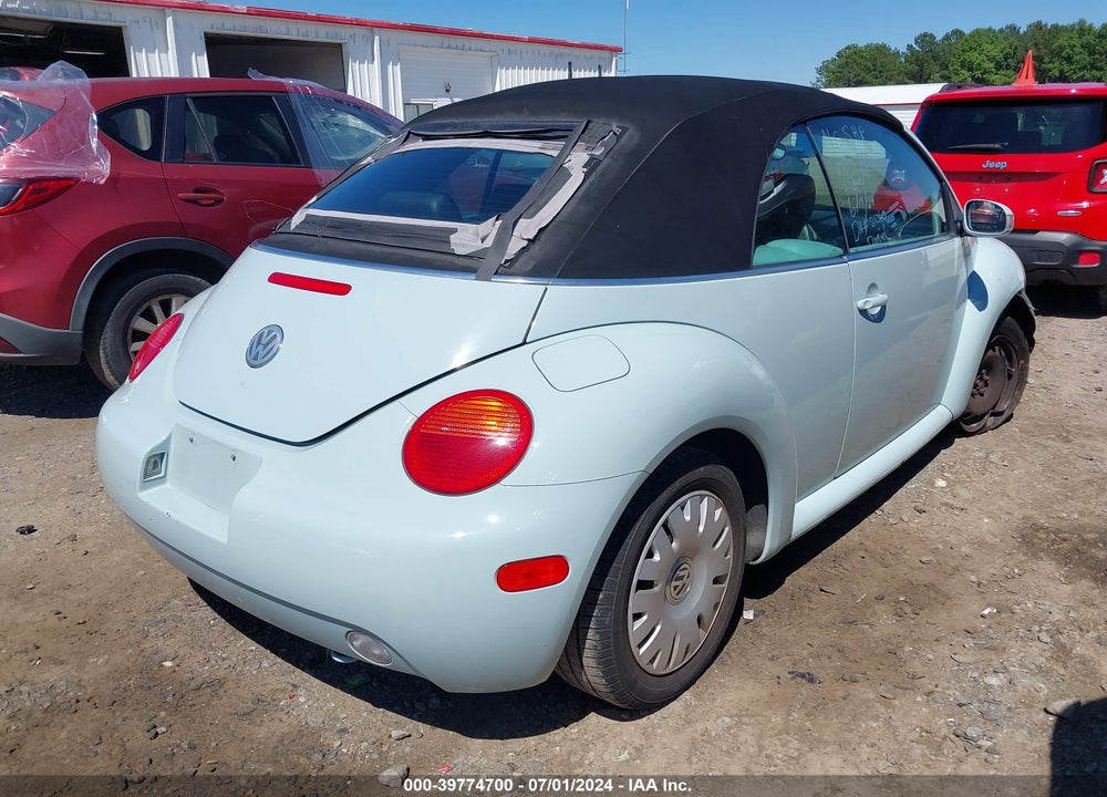 2004 VOLKSWAGEN NEW BEETLE GL VIN: 3VWBM31Y74M350017