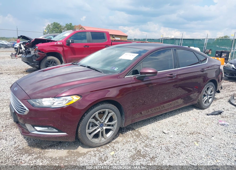 2017 FORD FUSION SE VIN: 3FA6P0T97HR185617