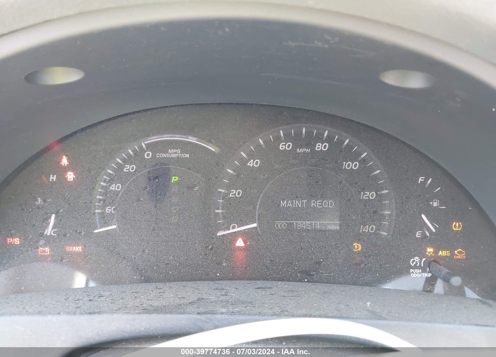 2007 TOYOTA CAMRY HYBRID VIN: JTNBB46K273044265