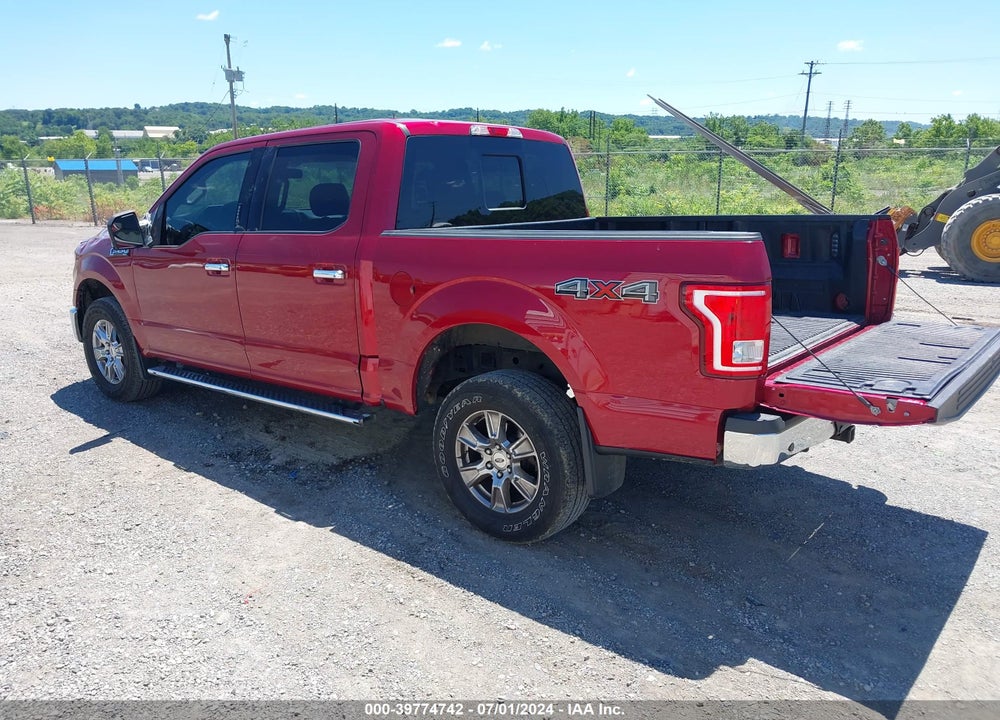 2016 FORD F-150 XLT VIN: 1FTEW1E89GFB67375