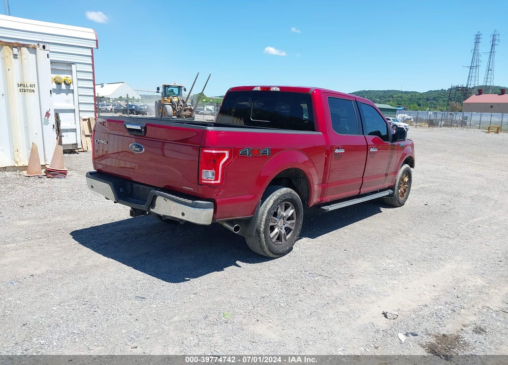 2016 FORD F-150 XLT VIN: 1FTEW1E89GFB67375