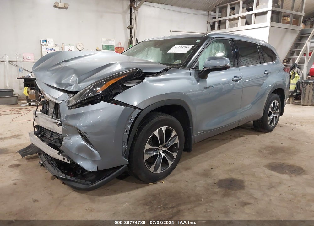 2021 TOYOTA HIGHLANDER HYBRID XLE VIN: 5TDHBRCH2MS064983