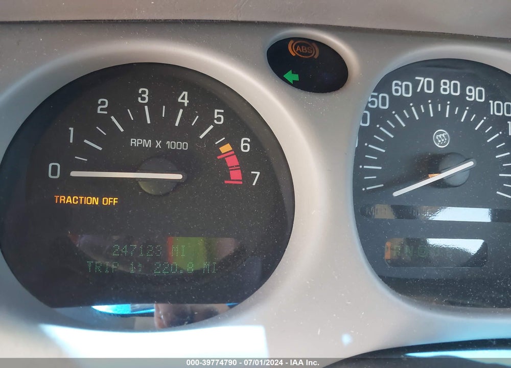 2001 BUICK LESABRE CUSTOM VIN: 1G4HP54K31U250152