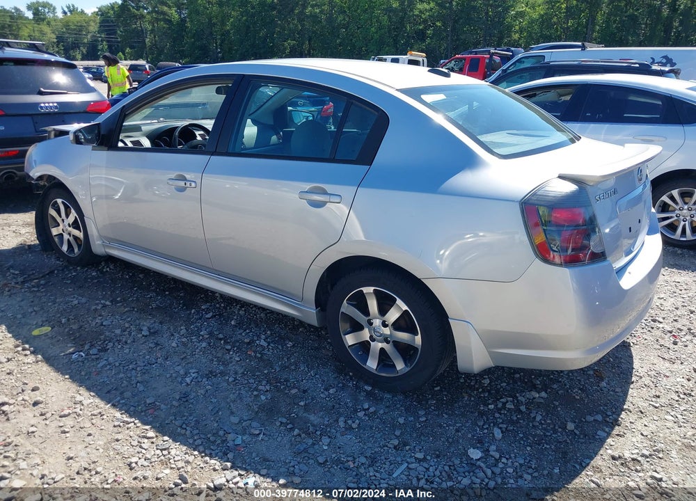 2012 NISSAN SENTRA 2.0 SR VIN: 3N1AB6AP9CL632423