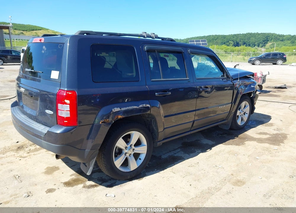 2014 JEEP PATRIOT LATITUDE VIN: 1C4NJRFB4ED660820
