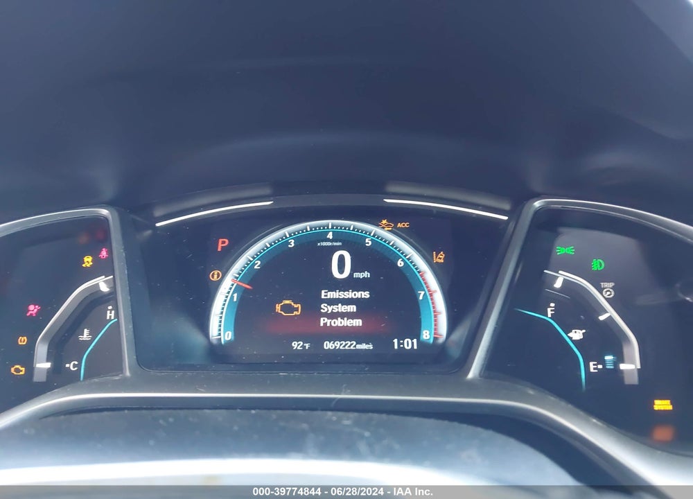 2021 HONDA CIVIC EX VIN: 19XFC1F38ME210254