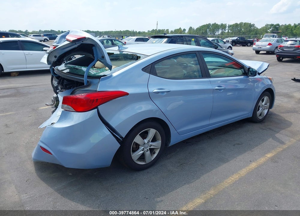 2012 HYUNDAI ELANTRA GLS (ULSAN PLANT) VIN: KMHDH4AE4CU176697