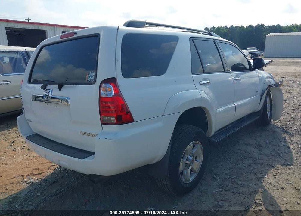2007 TOYOTA 4RUNNER SR5 V6 VIN: JTEZU14R278076627
