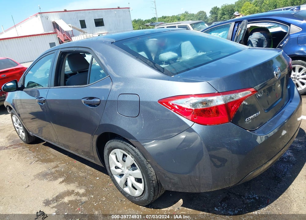 2016 TOYOTA COROLLA LE VIN: 2T1BURHE0GC491137