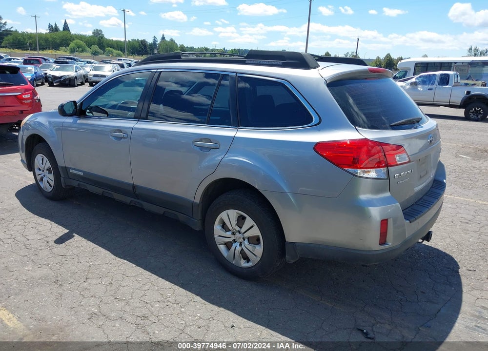 2011 SUBARU OUTBACK 2.5I VIN: 4S4BRBAC9B3396493