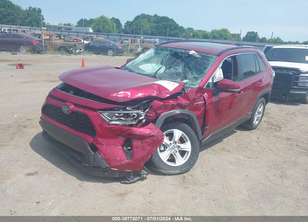 2021 TOYOTA RAV4 HYBRID XLE VIN: JTMR6RFV6MD010091