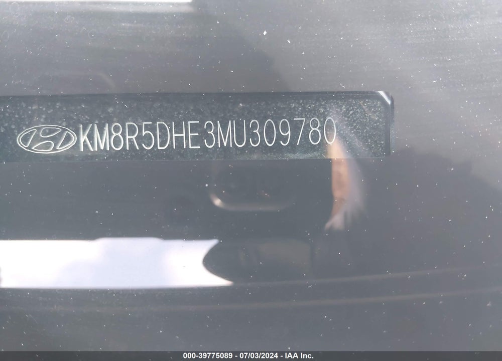 2021 HYUNDAI PALISADE LIMITED VIN: KM8R5DHE3MU309780