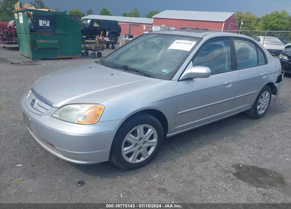 2003 HONDA CIVIC VIN: 2HGES26753H526903