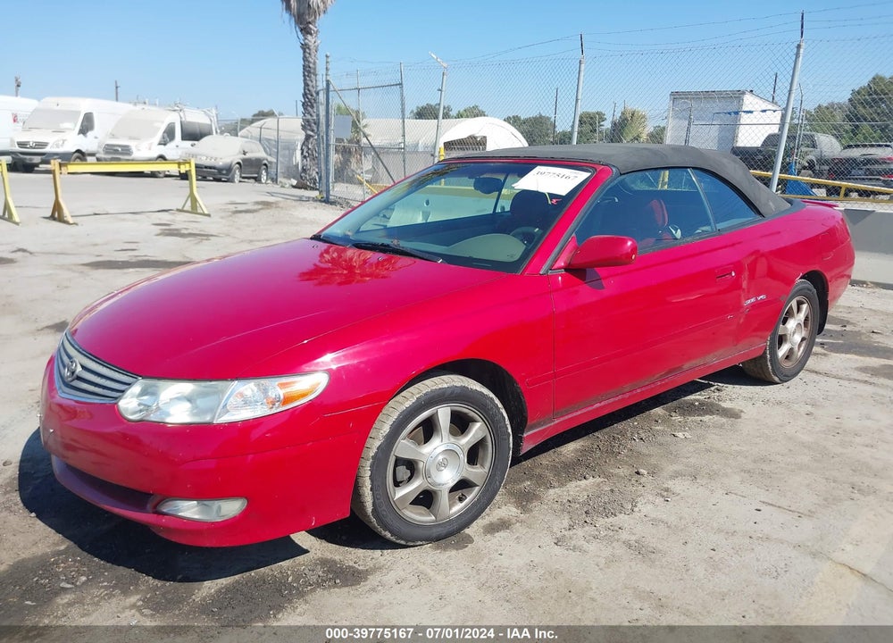 2002 TOYOTA CAMRY SOLARA SLE V6 VIN: 2T1FF28P12C576632