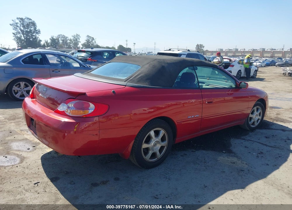 2002 TOYOTA CAMRY SOLARA SLE V6 VIN: 2T1FF28P12C576632