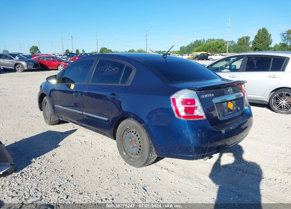 2012 NISSAN SENTRA 2.0 S VIN: 3N1AB6AP8CL712490