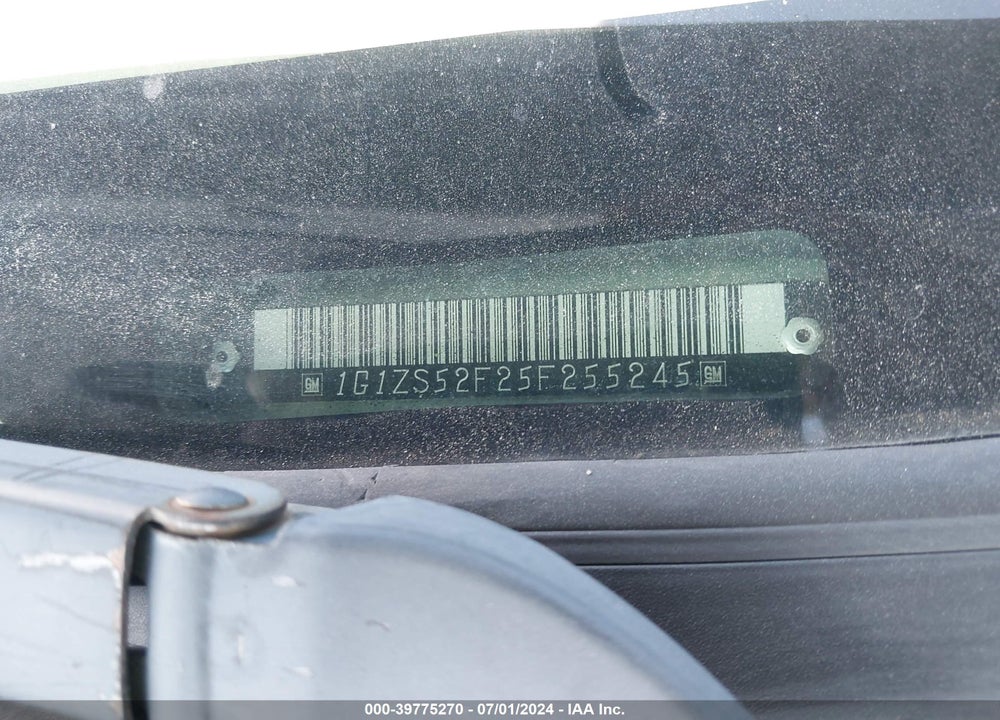 2005 CHEVROLET MALIBU VIN: 1G1ZS52F25F255245