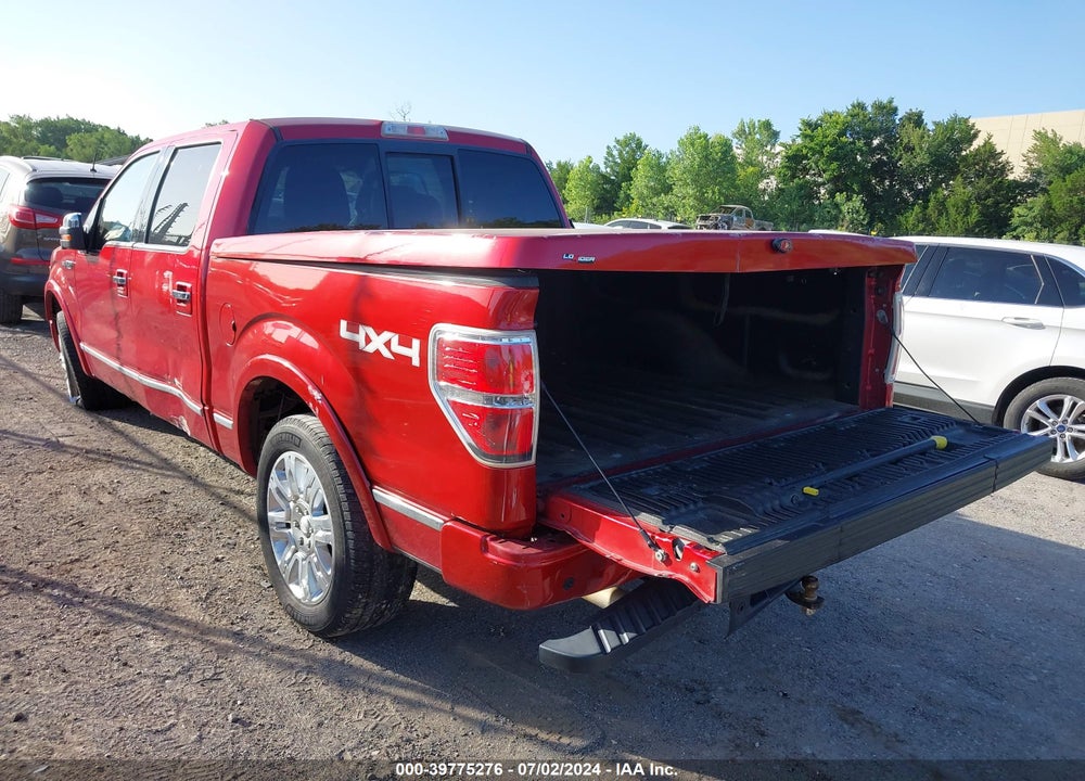 2011 FORD F-150 PLATINUM VIN: 1FTFW1EFXBFD28845
